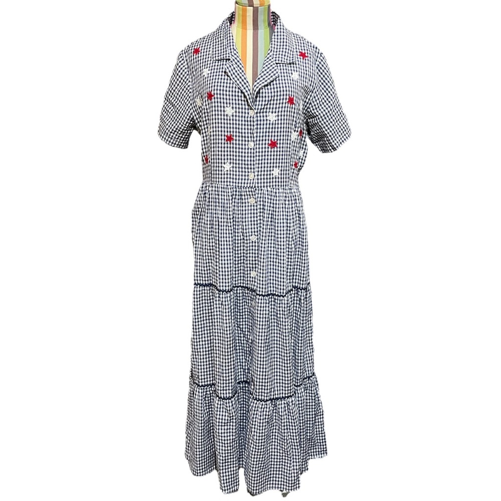 Vintage BFA Classics Fourth of July Maxi Dress 0737